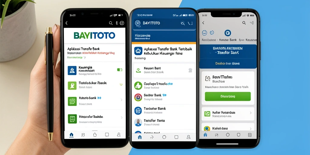Tampilan antarmuka utama dari aplikasi BAYITOTO untuk Transfer Bank.