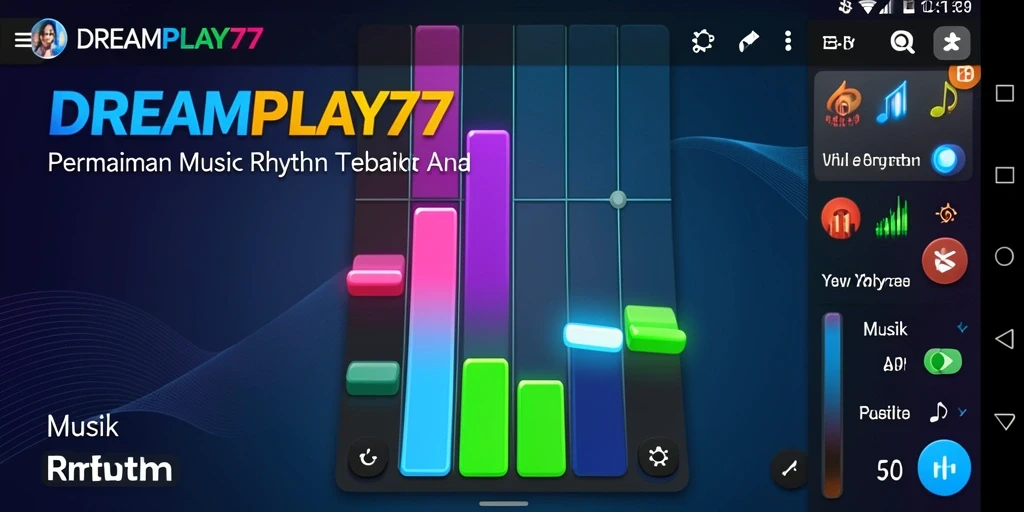 Tampilan menarik dari permainan Musik Rhythm DREAMPLAY77.