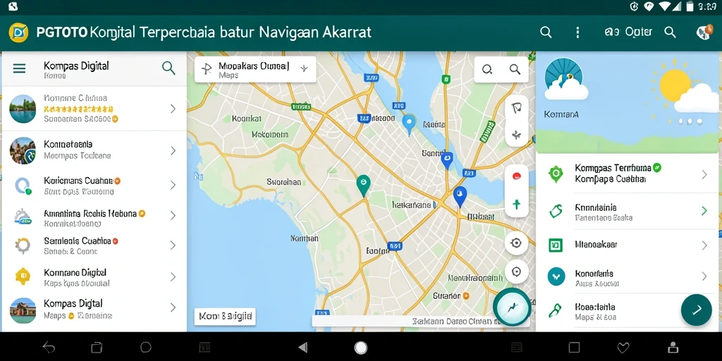 Tampilan antarmuka PGTOTO dengan fitur kompas digital yang intuitif.