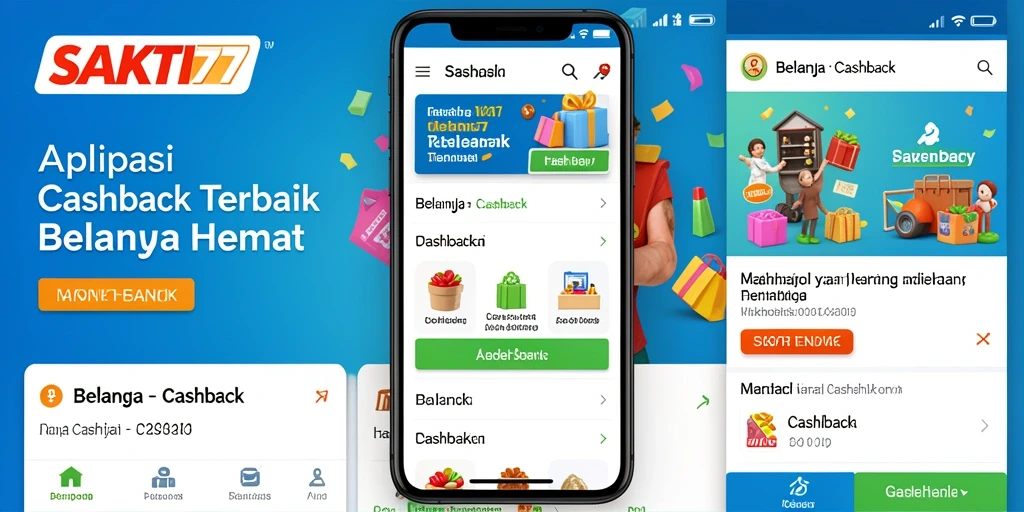 Antarmuka SAKTI77 menampilkan berbagai penawaran cashback menarik.
