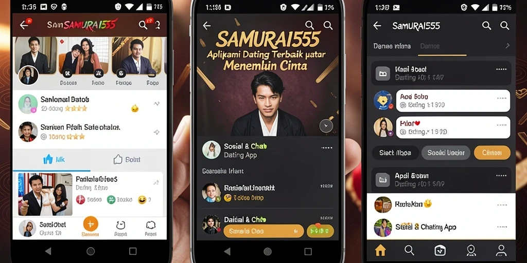 Antarmuka aplikasi SAMURAI555 yang modern dan mudah digunakan.