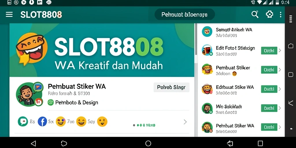 Tampilan antarmuka SLOT8808 yang sederhana dan fungsional.