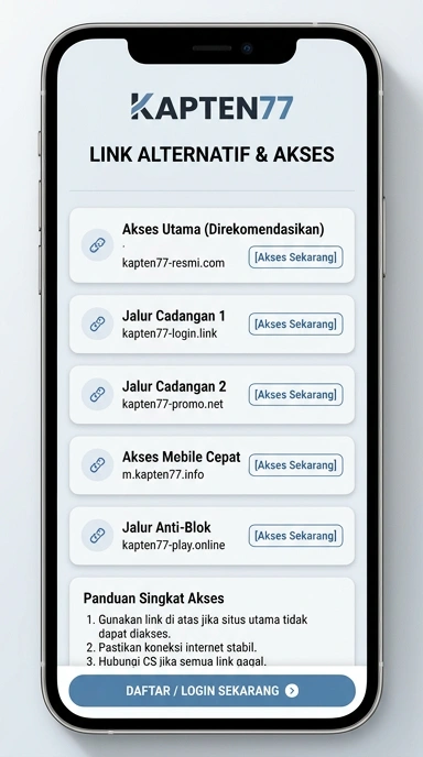 Akses Kapten77: Jalur Alternatif untuk Pengguna Android